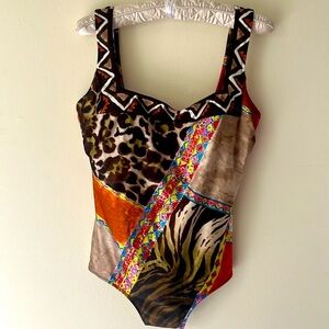 Gottex Women’s One piece Swimsuit Size 14 Multicolor